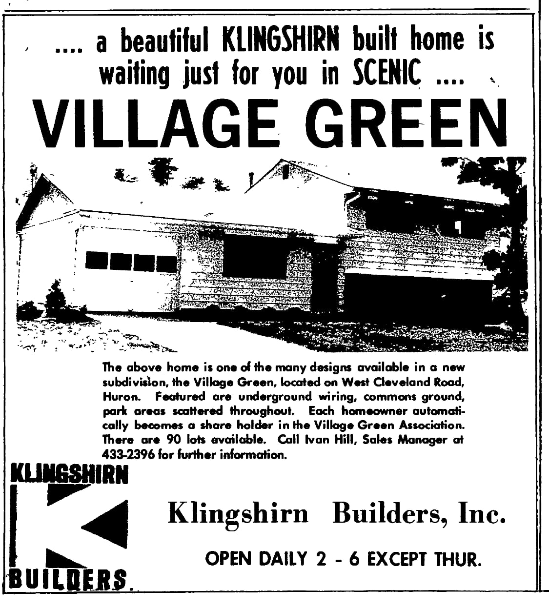 Explore Huron History Colonial Colony, Village Green